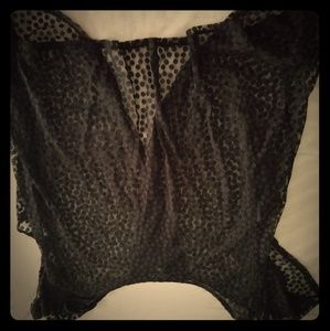 F21 Sheer polka dot shirt💗💗💗